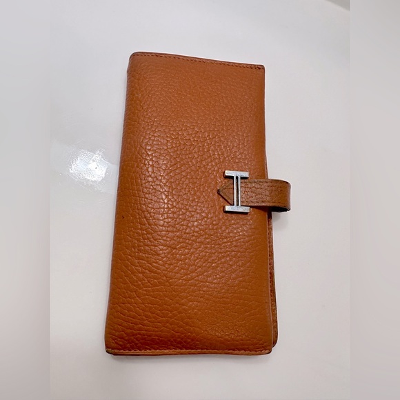 Hermès Bearn Wallet - Wallet with gusset in Madame calfskin -Leather "H" closure - Picture 3 of 12
